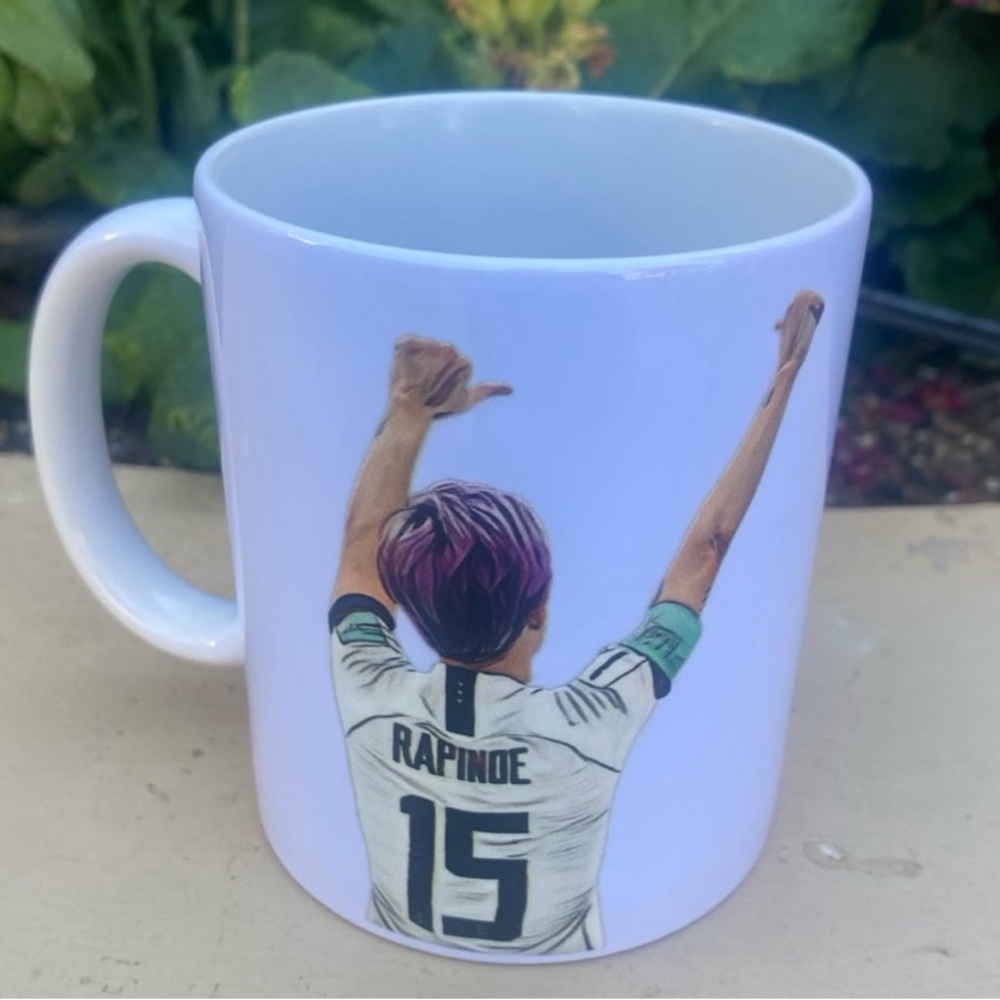 Megan Rapinoe USWNT US Women Soccer Football White Coffee Mug